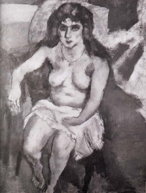 Jules Pascin Younger woman of Blue eye Germany oil painting art